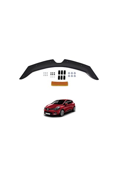 ede Clio 4 2012 - 2020 Ön Kaput Koruyucu Rüzgarlığı Piano Black