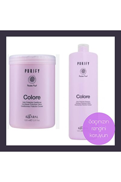 Kaaral Purify Colore Shampoo 1000ml & Colore Saç Kremi 1000ml.