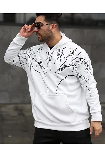 tasarım harikaları Patterned Hooded Sweat