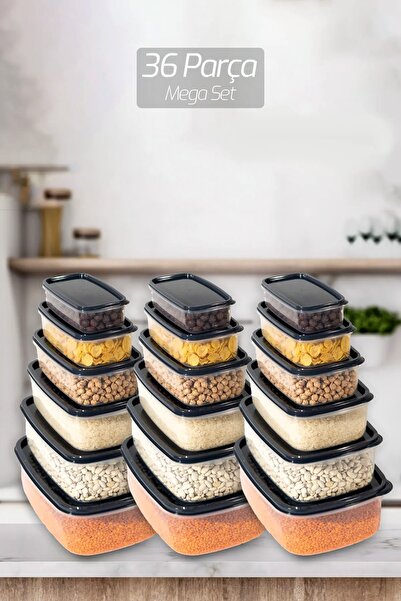 Turnberry 18'li Ultra Saklama Kabı Seti (3x 300ml, 3x 500ml, 3x 800ml, 3x 120...