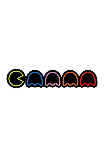 Quart Aksesuar 17 X 4 Cm Pacman Oto Cam Sticker Araba Slap Sticker