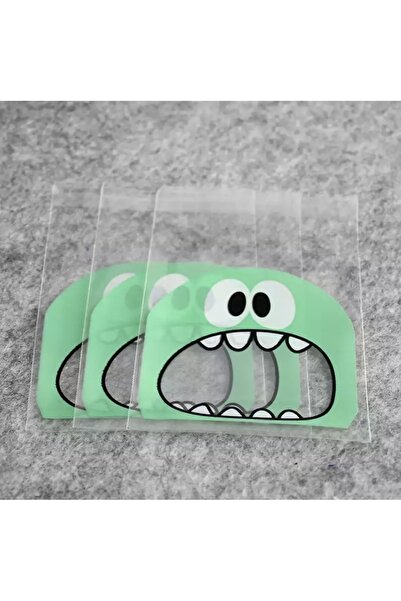 OzanTuhafiye حقيبة شفافة منقوشة مع شريط 10 × 10 سم 95 قطعة