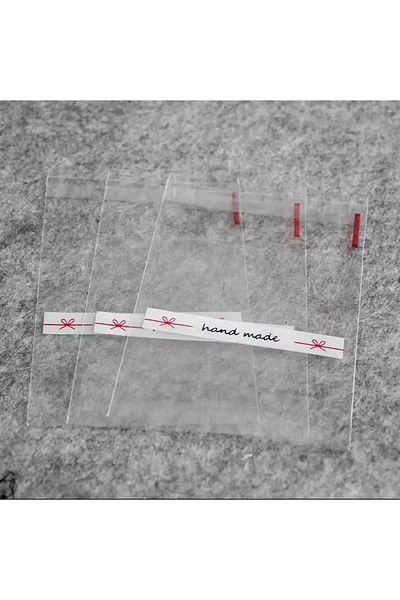 OzanTuhafiye Banded Transparent Patterned Bag Opp 10x10 Cm 95 Pieces