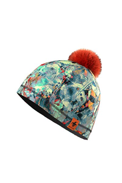 Maskara Polarlı, Ponponlu, Baskılı Bere, Snowboard Ve Kayak