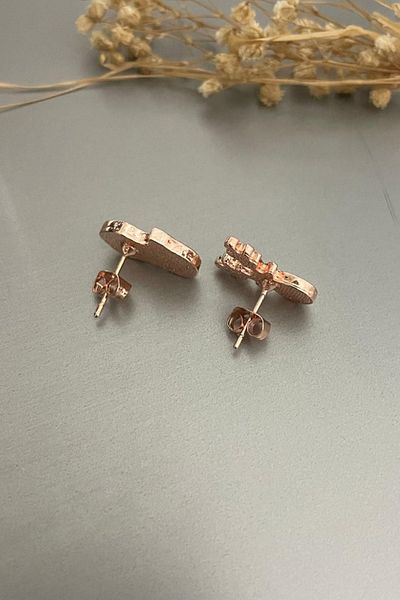 Jaida Moda New Year Concept Mini Earrings with Snowman and Reindeer Figures