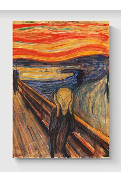 fırsatlar diyarı Edvard Munch - The Scream - Masterpiece Tablo Ünlü Ressam Po...