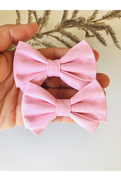 seyranat Розова еластична лента за коса от органичен памук за училищни церемо...