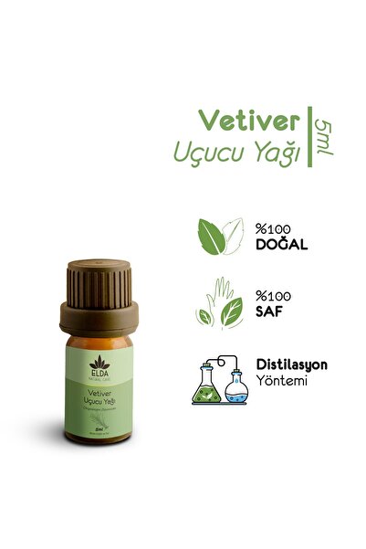 EldaNaturalcare Vetiver Uçucu Yağı 5ml