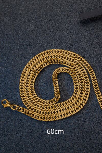 Bluem سلسلة سميكة للرجال من الفولاذ المقاوم للصدأ - قلادة مستوردة مضادة للتشويه