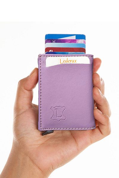Lederax Faux Leather Men's Card Holder Wallet with Money Eyed Mechanism