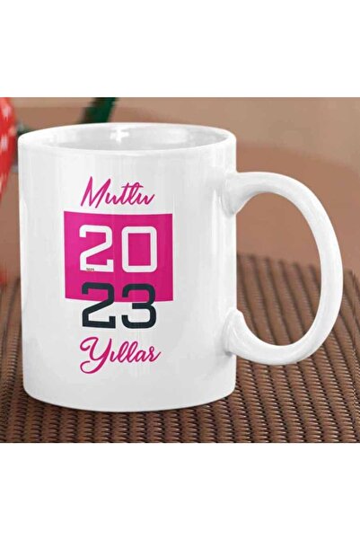 ART HEDİYE كوب ملون بطبعة جانبين لعيد الميلاد السعيد لعام 2023