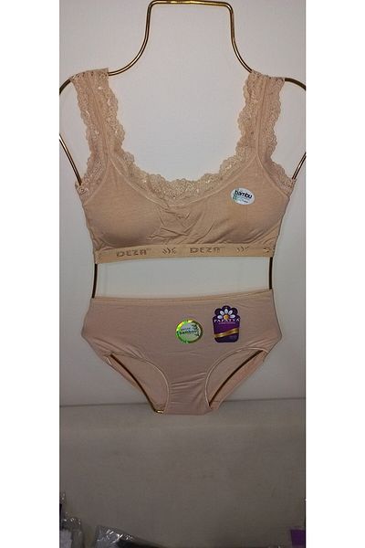 Otantik Tekstil Σετ εσώρουχα σουτιέν Plus Size Άνετο βαμβακερό χτενισμένο συσκευασία καθημερινά άνετο εσώρουχο μισό εσώρουχο