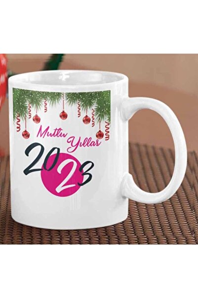 ART HEDİYE كوب مطبوع على الجانبين للاحتفال بعيد الميلاد السعيد 2023