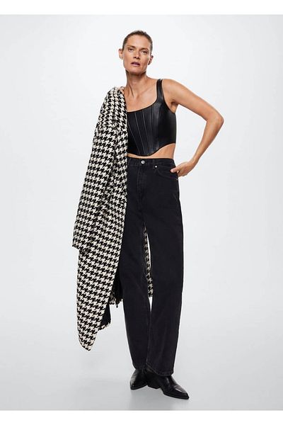 MANGO Woman Блуза в стил корсет