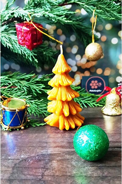 Petekoğlu Doğal Petek Balmumu Mum Dökme Çam Ağacı Boy 8.5 Cm