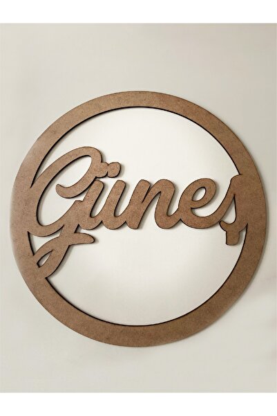 tasarı marketi Isimli Çember Makrome Kasnak Isme Kişiye Özel Kapı Süsü Ham Ahşap