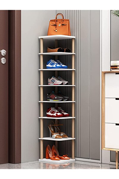 QuickBuy Dikey Ayakkabılık 8 Katlı Ayakkabı Organizeri Dekoratif Ayyakabılık