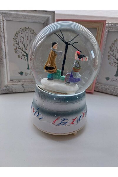 LilyCenter Kar Küresi Sevgili Temalı Büyük Boy