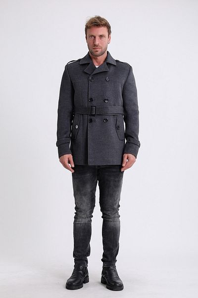 Leather Club Smoked Cashmere Trench Coat
