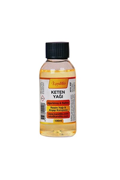 Genel Markalar Ağartılmış Keten Yağı 100 Ml. Rafine Resim Yağı