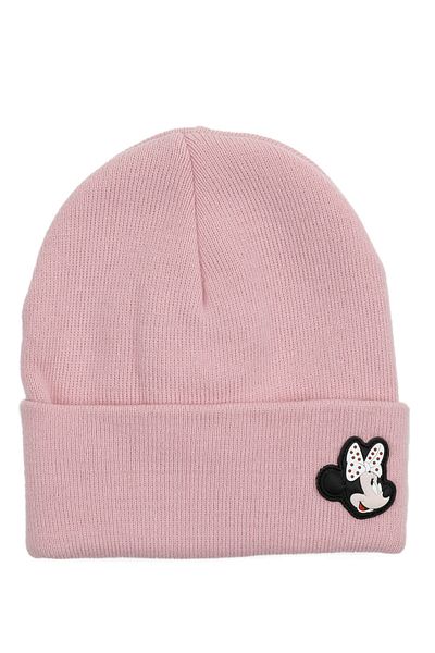 lumberjack STD Ck126 Mickey Minimal Beanie Розова унисекс шапка Класическа