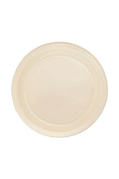14Süs Roll Up Plastic Cream Plates 25 Packs 22 Cm.