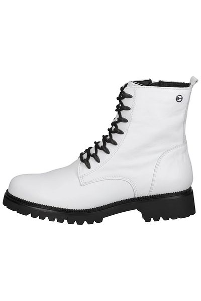 Tamaris Stiefelette - Weiß - Blockabsatz