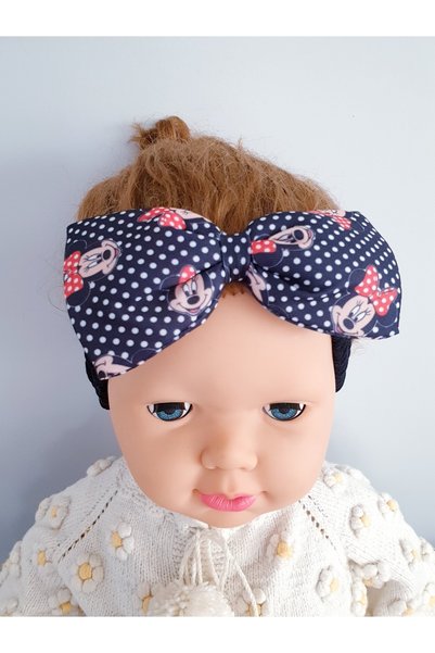MAGRİB Cute Mouse Mickey Mouse Figured Girl's Hair Band with Bow