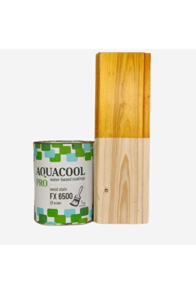 AQUACOOL PRO Fx 6500 Dış Mekan Vernikli Ahşap Koruyucu 1 Kg Sarı