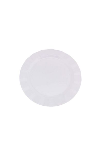 14Süs Plastic Luxury Plate 26 Cm - Set of 6 White