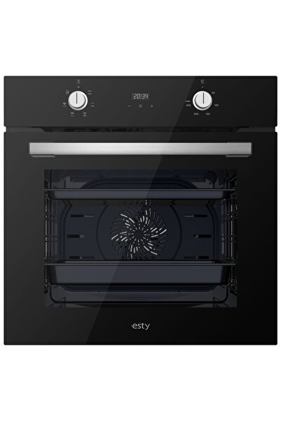 Esty Silverline- Siyah Cam Ankastre Set 3471 Davlumbaz - Aco5601b02 - Aef6603b02