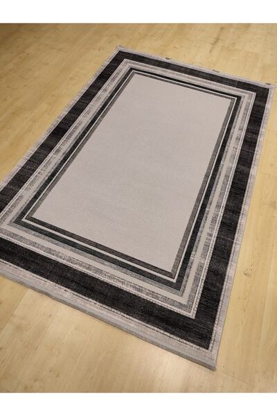 gabardin halı Morena 17146 Gri Yeşil Modern Salon Halısı 160x230 Cm