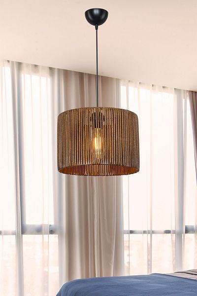 manogrup avize aydınlatma Paper Pendant Lamp Coffee Cylinder 30Pcs/Lounge-Living Room-Children's Room-Dining Room-Kitchen-Entry-Hol