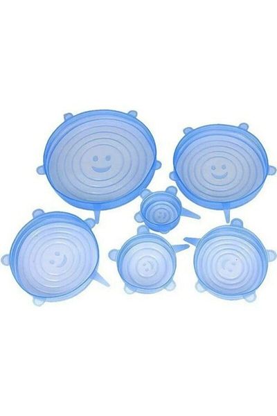 Hediye Rüzgarı Silicone Stretch Cover 6-Piece Cover Food Protector Pot Plate Cap Stretch Cover