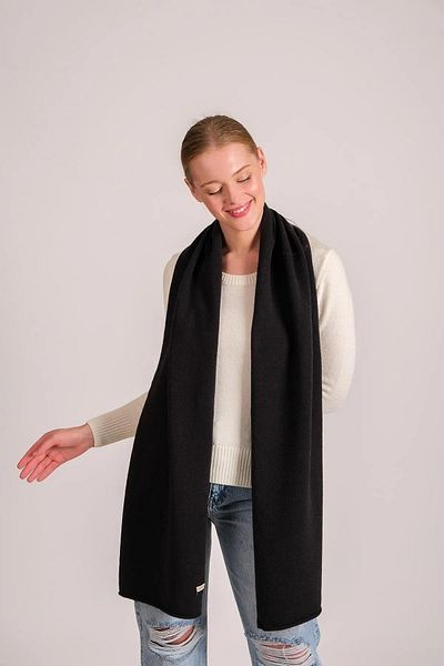 CHUBA Eșarfă Melange Soft Key pentru femei, neagră 23w506