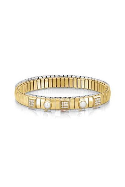 NOMİNATİON N,y, Golden S Bracelet In Stainless Steel, 925 Sterling Silver And...