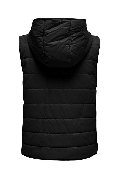 ONLY Women's Black Vest Onlsky Quilted Waistcoat 15275005