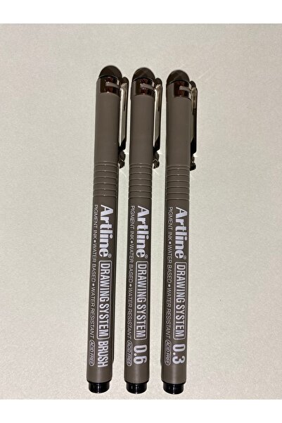 Maxx Şeffaf Post-it + Artline Teknik Çizim Kalem (0,03-0,05-brush) Seti