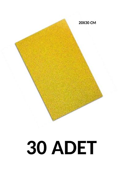 Ticon 30 قطعة A4 لاصق لامع إيفا 20x30 سم ذهبي