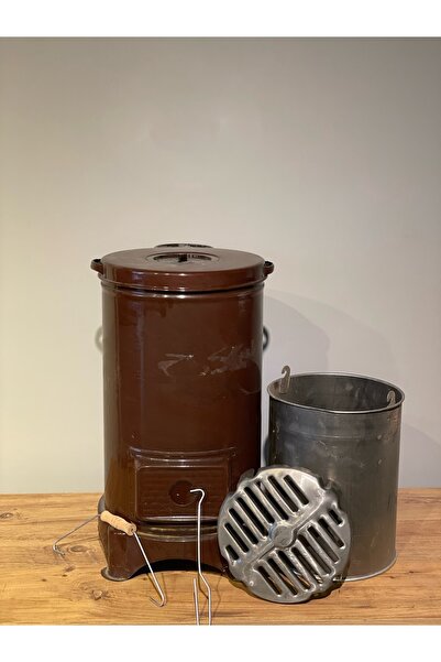 GÖKTÜRKMANGALLARI Yuvarlak Soba Emaye Soba Kovalı Soba