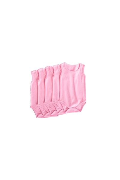 Finezza Lafiny Pamuk Çıtçıtlı Bebek Body Zıbın 5'li Paket - 1369