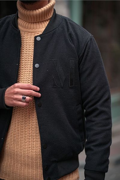 MFU collection Мъжко яке за колеж с полар, голям размер