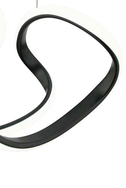 Dekorluna Modern Enzo Siyah Modern Sarkıt Led Avize 35 Cm