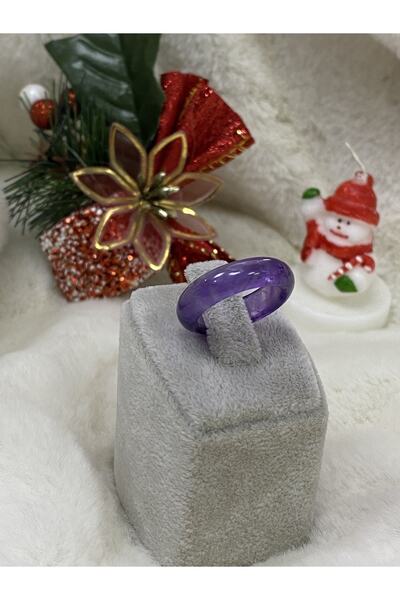 Hüner Gümüşçülük Doğal Taş Ametist Yüzük