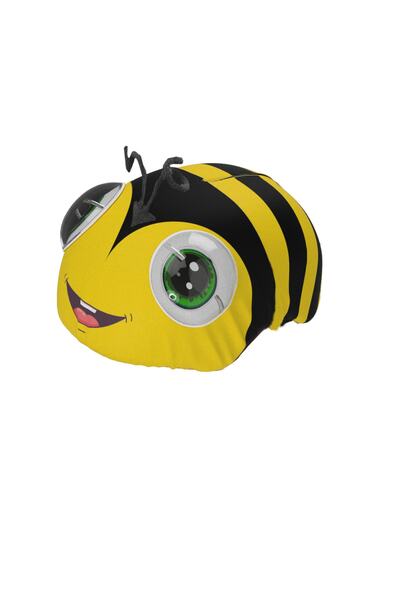 Maskara Bee Baskılı 3d Snowboard, Kayak, Bisiklet Kask Kılıfı