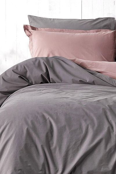 Sheri Home Διπλό Παπλωματοθήκη Διπλής Όψης (YORGAN ΚΑΛΥΜΜΑ) 200x220cm Ανοιχτό Δαμάσκηνο Cs 148894