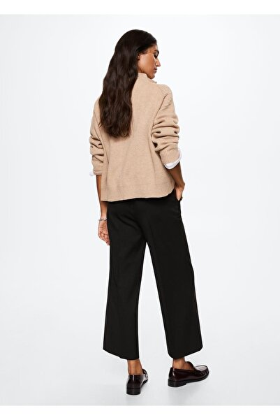 MANGO Woman Düğmeli Culotte Pantolon