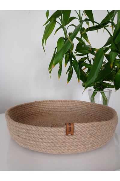 NCDSGN Çok Amaçlı El Yapımı Hasır Sepet, Organize,r Dekoratif Sepet,saklama K...