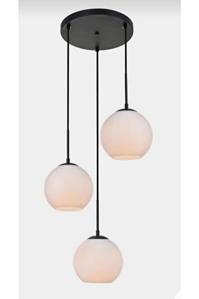 demet habek mylights Mylights Üçlü Modern Spor Opal Camlı Sarkıt Avize Salon ...