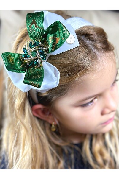 QUEEN AKSESUAR بروش من حجر الكريستال الأخضر الزمردي الفاخر للعام الجديد مع تا...